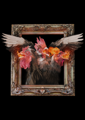 Chicken Hydra Art Print