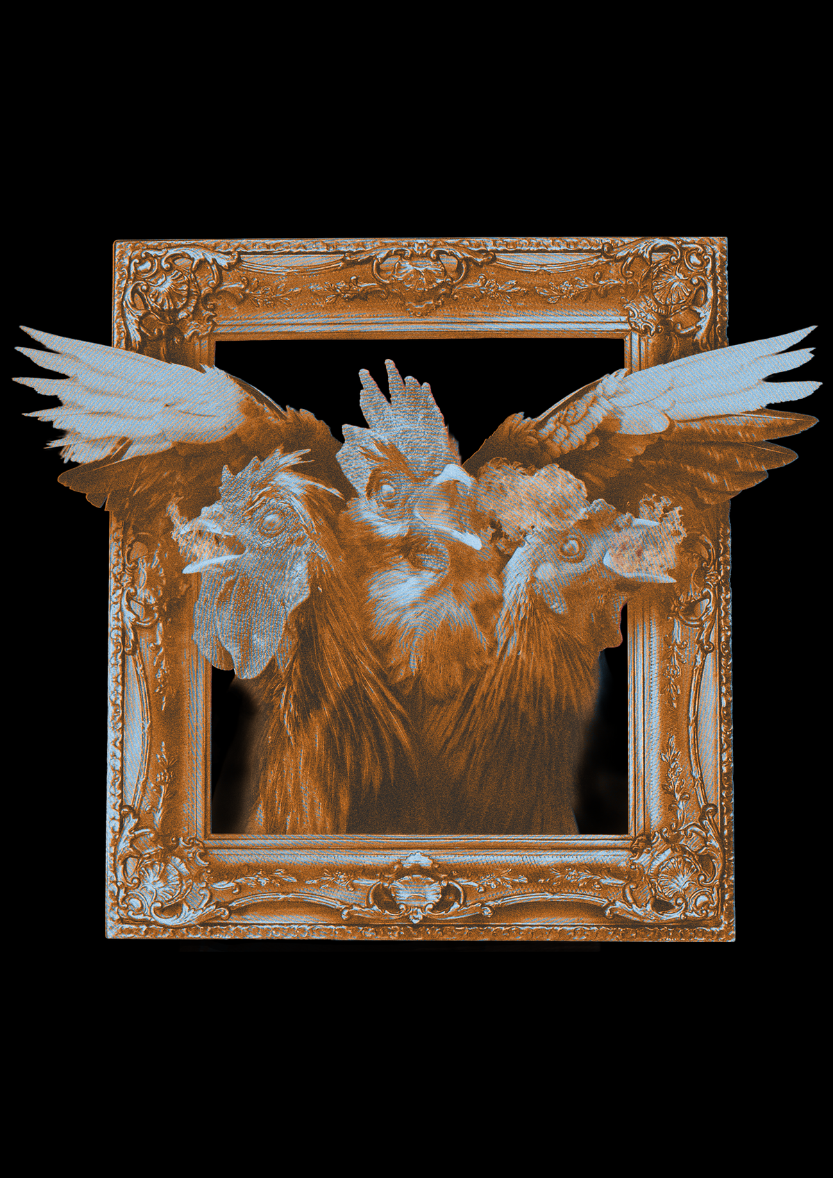 Chicken Hydra Art Print